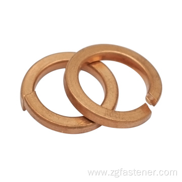 DIN127 Copper/Brass M4 M5 M6 M7 Tin Plated Single Coil Spring Lock Washers